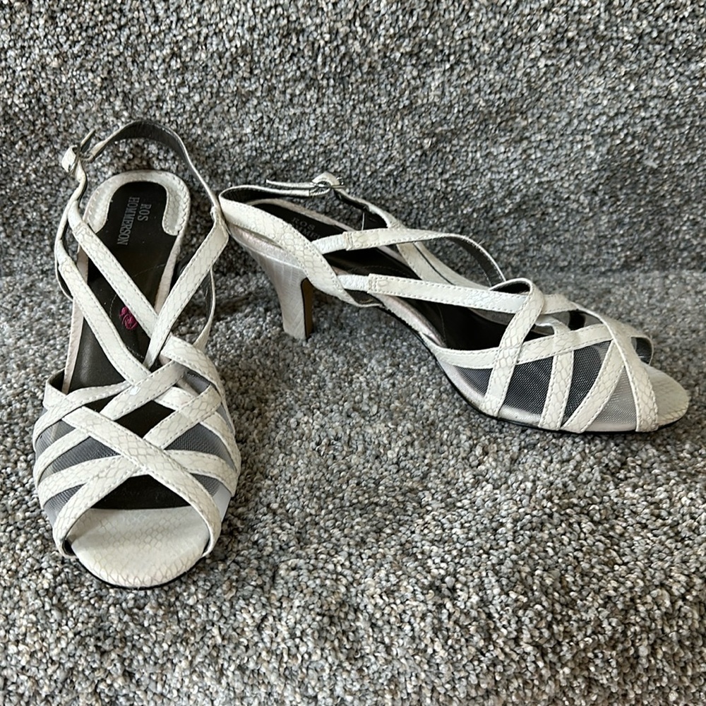 Ros Hommerson Lacey White Slingback Sandal